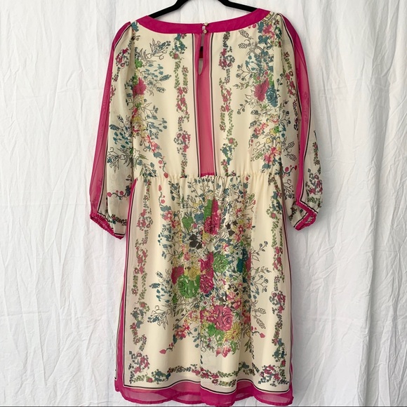 Boutique Floral A-line Knee-length Dress EUC - Picture 3 of 15